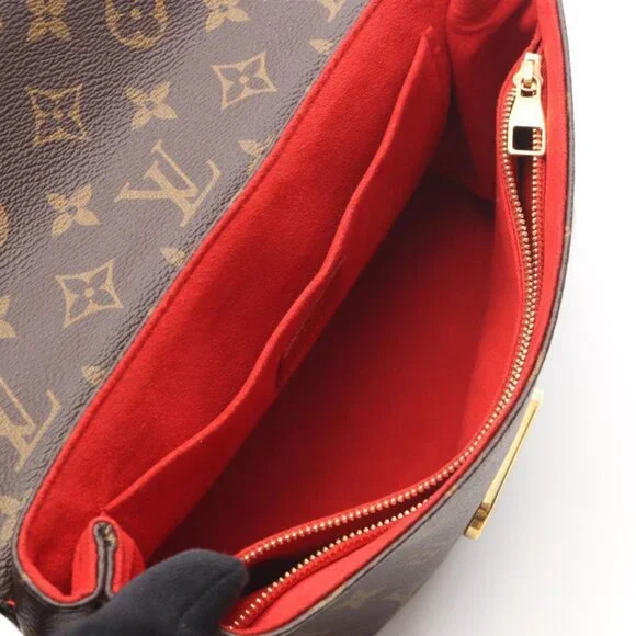 Louis Vuitton Shoulder Bag Saint Placide Cerise Canvas Cerise Brown Red - Picture 3 of 8